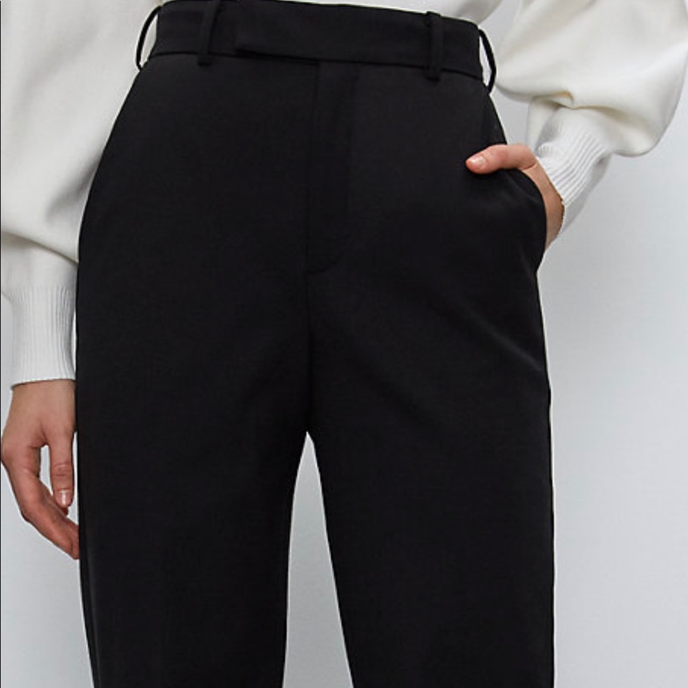 Aritzia Babaton Black Wide Leg Pant